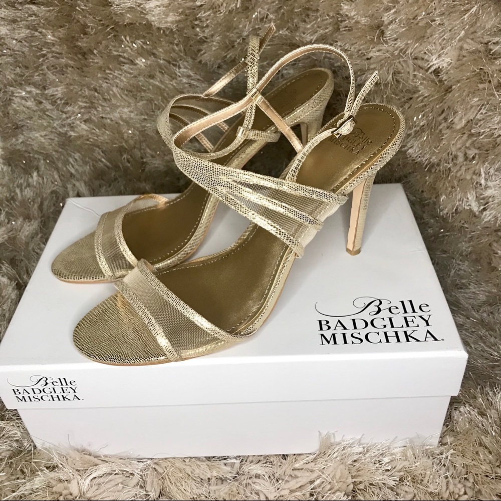 Belle BADGLEY MISCHKA Evening Sandals. Size 10